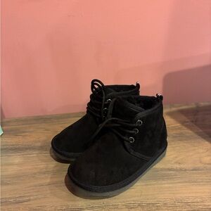 Nautica Black Fleece-Lined Toddler Shoes